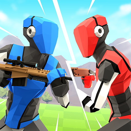 Multiplayer building and shooting game, battle opponents in real-time.