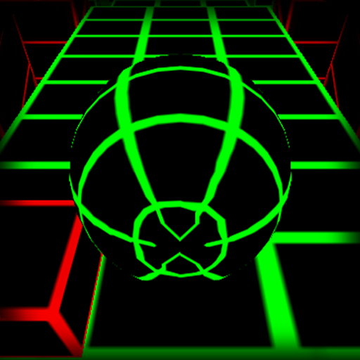 Fast-paced endless runner, roll a ball down a neon slope and avoid obstacles.